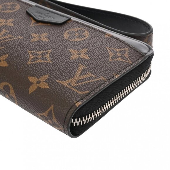 LOUIS VUITTON Monogram Macassar Brown / black M69407 Long wallet - Picture 7 of 14